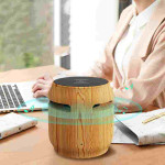 Wireless Bluetooth Speaker Wood Grain Large Volume Small Subwoofer Wireless Charger 2 In 1