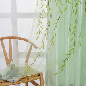 Exquisite Transparent Embroidered Curtains