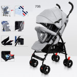 Sit And Lie Down Baby Portable Folding Simple Trolley