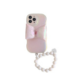 Ladies Super Fairy Laser Powder Bowknot Phone Case