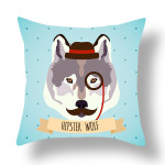 Animal Creative Home Short Plush Printing Cushion Cover