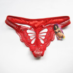 Underwear Elastic Women's Transparent Butterfly Embroidery