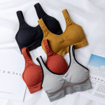 Thread Large U Beauty Back Exercise Underwear Seamless Wrapped Chest Gathered Wireless Bra