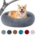 Donut Mand Dog Accessories For Large Dogs Cat's House Plush Pet Bed For Dog XXL Round Mat For Small Medium Animal Calming 40cm-120cm