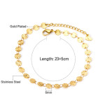 Stainless Steel Anklet Chain Foot Ornaments Female Casual Retro Travel Beach Anklet