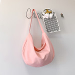 Large Capacity Cross Body Simple And Versatile Nylon Dumpling Bag