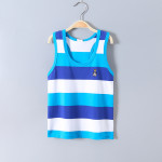 Summer Boys' Vests, Cotton Children's Vests, Big Children's Summer Striped Baby Vests, Stretch Cotton