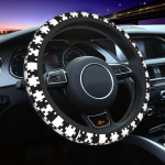 Retro Style Car Steering Wheel Cover Anti-Slip Elastic