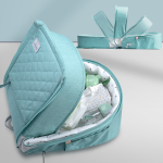 Portable crib can be foldable and mobile anti-pressure