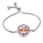 Color Rhinester Tree Of Life Bracelet Stainless Steel Essential Oil Diffuser Case