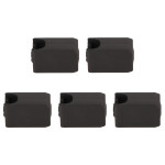 5Pcs Extruder Hotend Cover Black Silicone Anti Stick Stable Heater Block Cover for Bambu Lab X1 Carbon P1P 