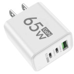 65W Frosted Square 1USB 2PD Multi-port Charger Mobile Phone Charger 5v2a 12W Standard Charging Plug