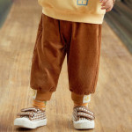 Children's Westernized Loose Plush Casual Pants