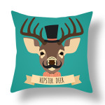 Animal Creative Home Short Plush Printing Cushion Cover