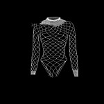 New Sexy Lingerie Mesh Bodysuit Fishnet Ripped Underwear