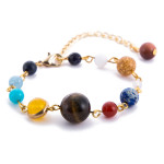 Women's Fashion Cosmic Galaxy Solar System Eight Planets Bracelet