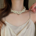 Women's Fashion Temperament Long Pearl Pendant Necklace