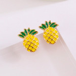 Fashion Sterling Silver Pineapple Earrings