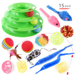 Pet Cat Self-help Turntable Toy Set