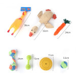 Pet Dog Cotton Rope Bite Resistant Plush Teeth Cleaning Toy Set