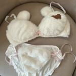 Cute Bear Pure Want To Show Big Plush Underwear Suit Comfortable Wireless