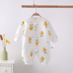 Baby Fashion Simple Print Warm One-piece Bodysuit