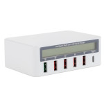 New Multi-port USB Charger Smart LCD Digital Display Mobile Phone QC30 Automatic Recognition TYPE-C