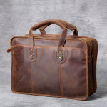 Men's Handmade Leather Laptop Bag Luggage