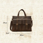 Handmade Vintage Leather Men's Briefcase