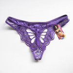 Underwear Elastic Women's Transparent Butterfly Embroidery