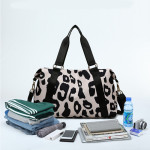 Women Travel Duffel Bag Cow Pattern Handbag Fitness Sports Shoulder Bags