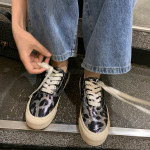 Leopard Print Canvas Shoes All-match Niche Sneakers Women