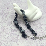 Fashion Obsidian Stone Bracelet Is Irregular