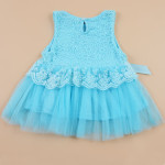 Summer children's wear 2021 girls, infants, sleeveless LACE VEST, bow tie dress, children's skirt