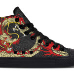 Printed Couple High-top Canvas Shoes