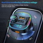 Bluetooth 5.0 FM Transmitter Handsfree Car Radio Modulator MP3 Player