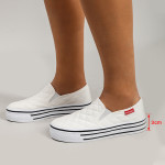 Women's Flat Cotton Platform Casual Light Stretch Loafers