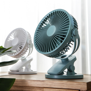 USB Small Fan Large Wind Silent Desktop Pinch Fan Student Dormitory Bed Office Charging Mini Clip Fan Wall Mounted