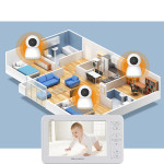 5 Inch Large Screen Baby Monitor Baby Monitor Home 1080P High-Definition Baby Care Device