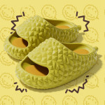 Durian Slippers Unique Design Peep-toe Home Shoes Cute Bathroom Slippers