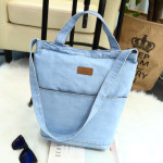 Retro Shoulder Bag Canvas Denim Shopping Bag