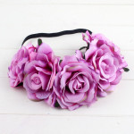 Rose color package Xinxin flocking cloth red rose flower head with DIY hair headdress bride wedding ring