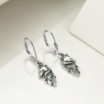 Sterling Silver Horse Dangle Drop Leverback Earrings Jewelry Gifts