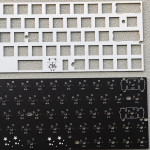 Customized Mechanical Keyboard Kit Left 64 Glass Fiber Positioning Plate RGB Bottom Light