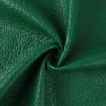 Lychee Pattern Knitted Bottom Leather Fabric Half PU Artificial Leather