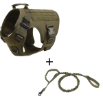 Outdoor Tactical Dog Vest With Leashes