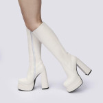 European And American Platform Thick High Heel Boots Thick Sole