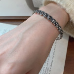 Rose Flower Retro Fashion Heavy Industry Personality Temperament Bracelet