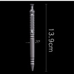 On-the-go Decompression Push-action Pen Titanium Tactical