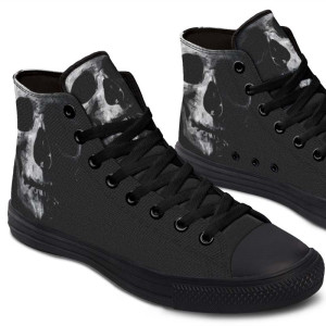 Printed Couple High-top Canvas Shoes